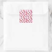 Sticker Carré Amour Et Baisers (Sac)