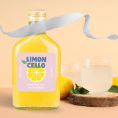 Sticker Carré Amour fait maison Limoncello moderne rose Kraft Li