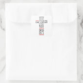 Sticker Carré Amour véritable (Sac)