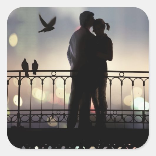 Sticker Carré Amoureux (Devant)
