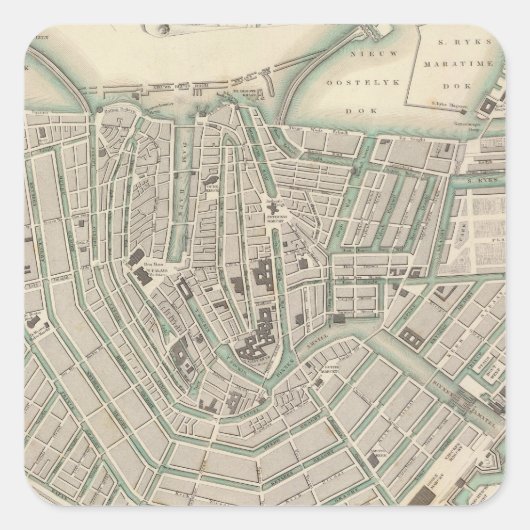 Sticker Carré Amsterdam 2 (Devant)