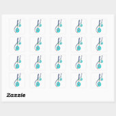 Sticker Carré Amulette Nazar (Feuille)
