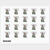 Sticker Carré Amusant se perdre (Feuille)