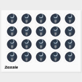 Sticker Carré Amusement dans l'espace - Un astronaute se balade (Feuille)
