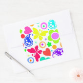 Sticker Carré Amusement d'été (Enveloppe)