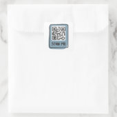 Sticker Carré analyser le code qr (Sac)