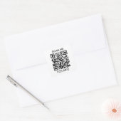 Sticker Carré Analyser mon code QR (Enveloppe)