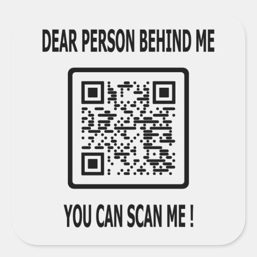 Sticker Carré Analyser mon code QR pour un devis inspirant (Devant)
