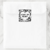 Sticker Carré Analyser mon coeur (Sac)