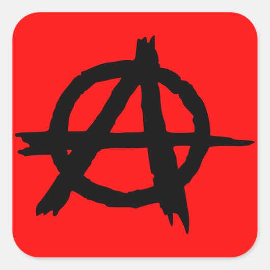 Sticker Carré Anarchie (Devant)