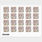 Sticker Carré Andalucie 3 (Feuille)