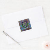 Sticker Carré Anderson Scottish Clan Tartan et Crest (Enveloppe)