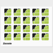 Sticker Carré Android (Feuille)