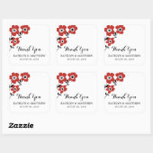 Sticker Carré Anéone moderne | MARIAGE (Feuille)