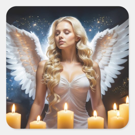 STICKER CARRÉ ANGE - ANGES (Devant)