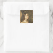 Sticker Carré Ange de l'annonce (Sac)