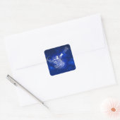 Sticker Carré Ange de Noël (Enveloppe)