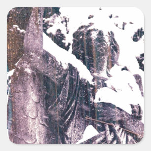 Sticker Carré Ange d'hiver