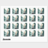 Sticker Carré Angel Imaginaire Art (Feuille)