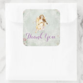 Sticker Carré Angel Jouer un violon Merci (Sac)