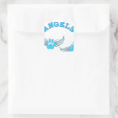Sticker Carré Angel Pis Animaux En Bleu (Sac)