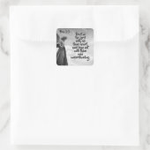 Sticker Carré Angel Trust in the Lord Citation Inspirationnelle  (Sac)