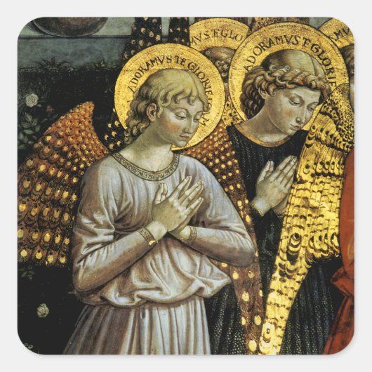 Sticker Carré Anges (Devant)