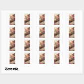 Sticker Carré Anges gardiens avec enfant (Feuille)