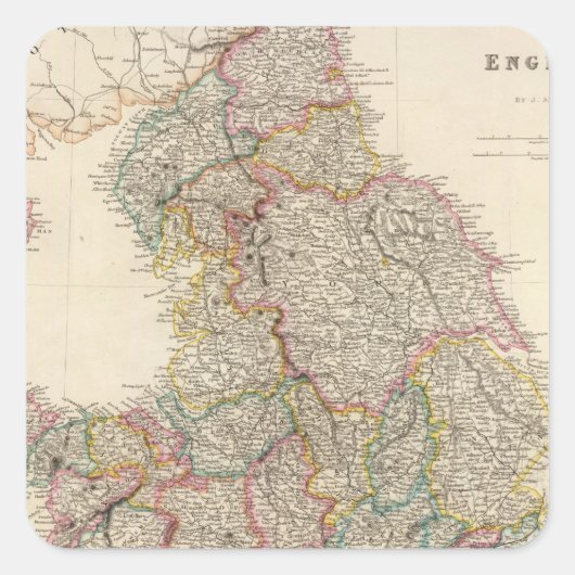 Sticker Carré Angleterre 3 (Devant)