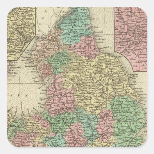 Sticker Carré Angleterre 6 (Devant)