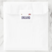 Sticker Carré Angleterre Fan Shirt Anglais Drapeau (Sac)