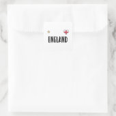 Sticker Carré Angleterre Fan Shirt Anglais Drapeau (Sac)