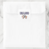 Sticker Carré Angleterre Fan Shirt Anglais Drapeau (Sac)