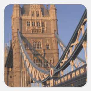 Sticker Carré Angleterre, Londres, le Tower Bridge