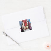 STICKER CARRÉ ANGLETERRE VICTORIENNE (Enveloppe)
