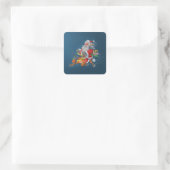 Sticker Carré Angry Santa Claus (Sac)