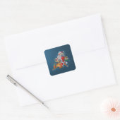 Sticker Carré Angry Santa Claus (Enveloppe)