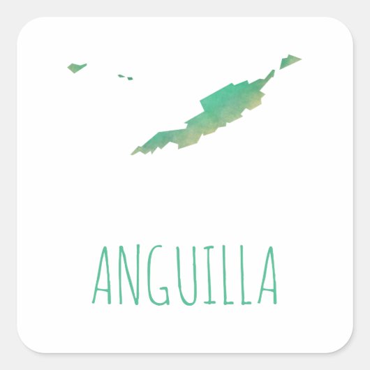 Sticker Carré Anguilla (Devant)