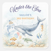 Animaux de l'Océan Sous la Mer Baleine Anniversair