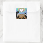 Sticker Carré Animaux Rainbow Bridge (Sac)