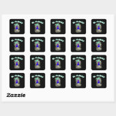 Sticker Carré Anime Be Yself Statement (Feuille)