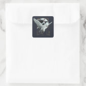 Sticker Carré Anime HARRY POTTER™ Vol avec Buckbeak (Sac)