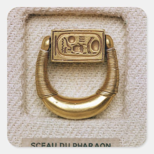 Sticker Carré Anneau avec le sceau du général Horemheb (Devant)