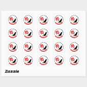 Sticker Carré Année Du Chien (Feuille)