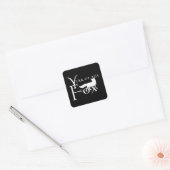 Sticker Carré Année du renard (Enveloppe)