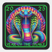 Sticker Carré Année du serpent (Devant)