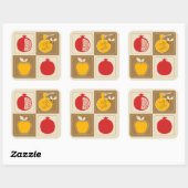 Sticker Carré Année juive de Shanah Tovah Rosh Hashanah nouvelle (Feuille)