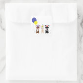 Sticker Carré anniversaire-chihuahuas-stelieandco (Sac)