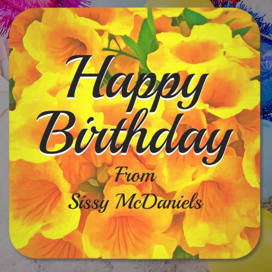 Sticker Carré Anniversaire Copa de Oro