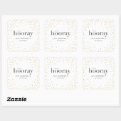 Sticker Carré anniversaire de sip sip hooray (Feuille)